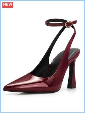 Womens Pointed Closed Toe Slingback High Heels Stiletto Pumps
